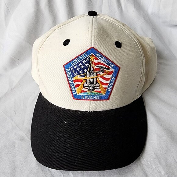NASA STS-104 Atlantis Space Shuttle Mission Patch Snapback Hat July 2001 Vintage - Picture 2 of 6